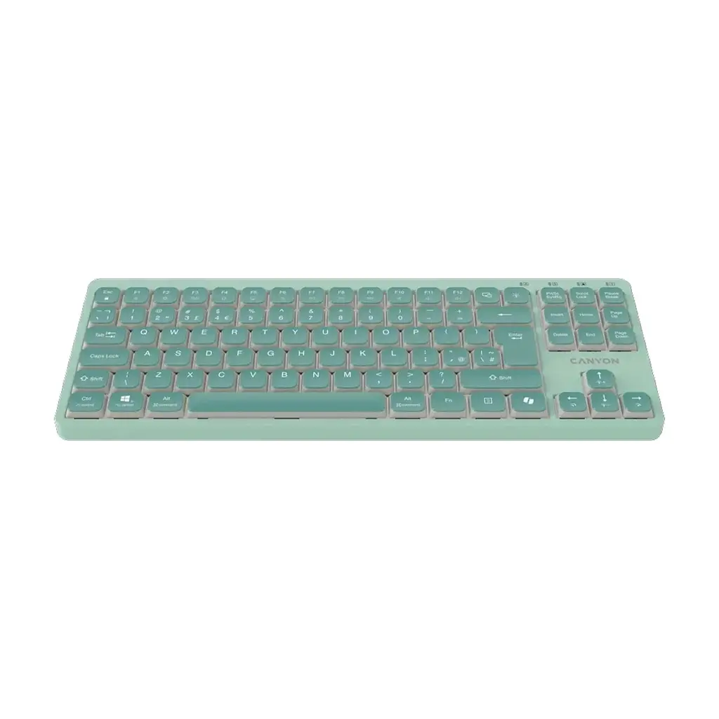 Клавіатура Canyon OnType 10 TKL Mechanical Silent Low-profile USB UA Green (CNS-HKB10GR) - фото 3