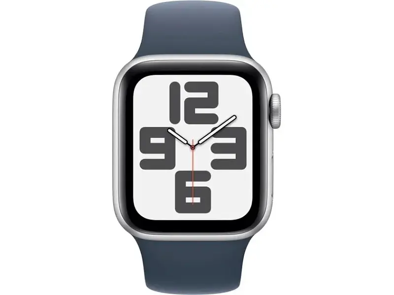 Смарт-годинник Apple Watch SE 2 GPS + Cellular 44mm Silver Aluminum Case w. Storm Blue Sport Band - M/L (MRHH3) - фото 2