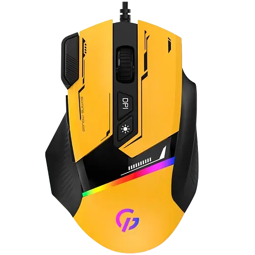 Миша GamePro GM300BL Yellow-Black (GM300Y) - фото 2