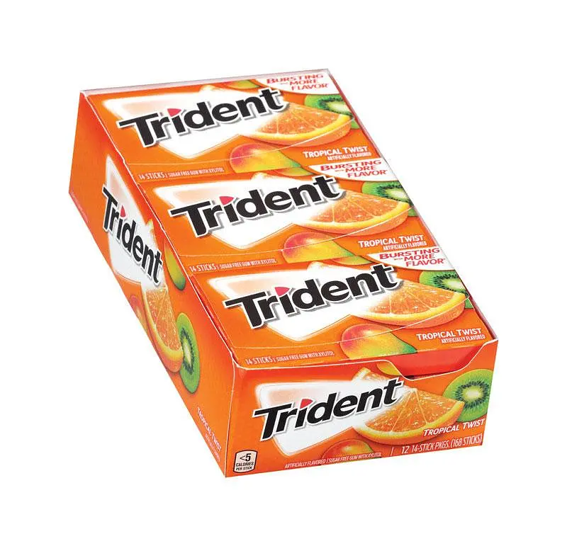 Жуйки Trident tropical twist 14 sticks - фото 2