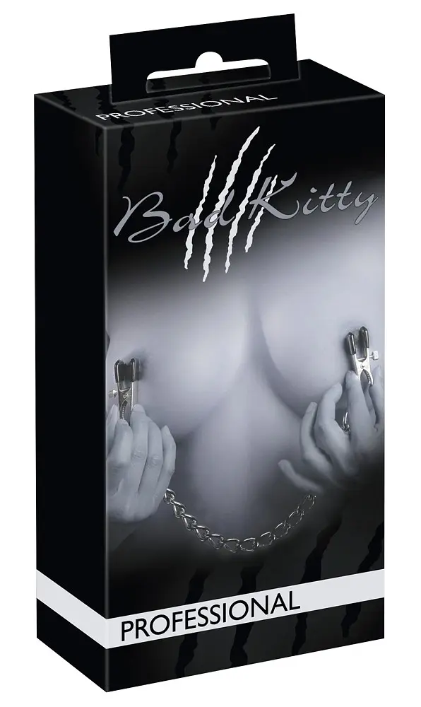 Затискачі для сосків Bad Kitty BK з ланцюжком (сріблястий) - фото 3