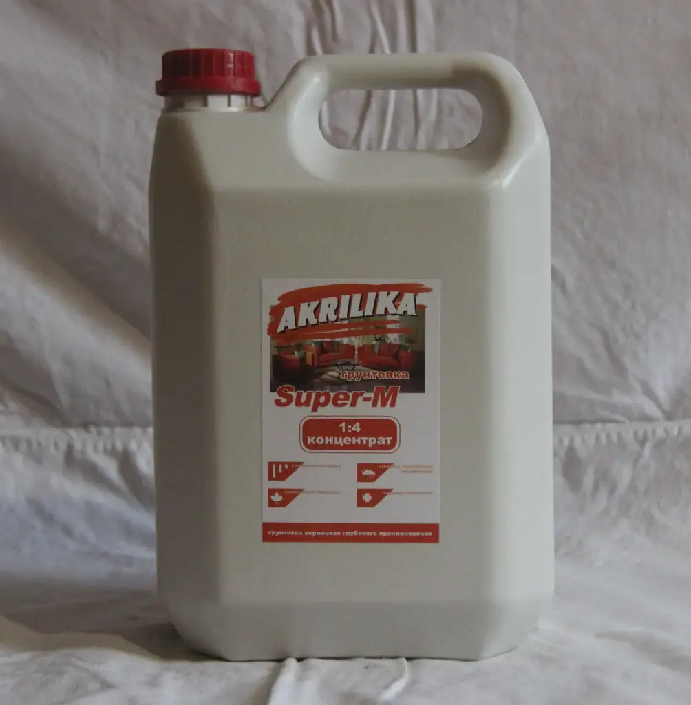 Ґрунтовка Akrilika глибокопроникна концентрат 1:4, 5 л - фото 2