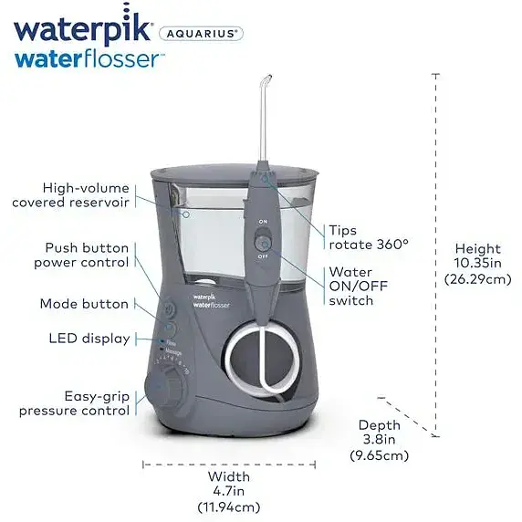 Ирригатор Waterpik Modern WP-667 Grey Aquarius [67751] - фото 10