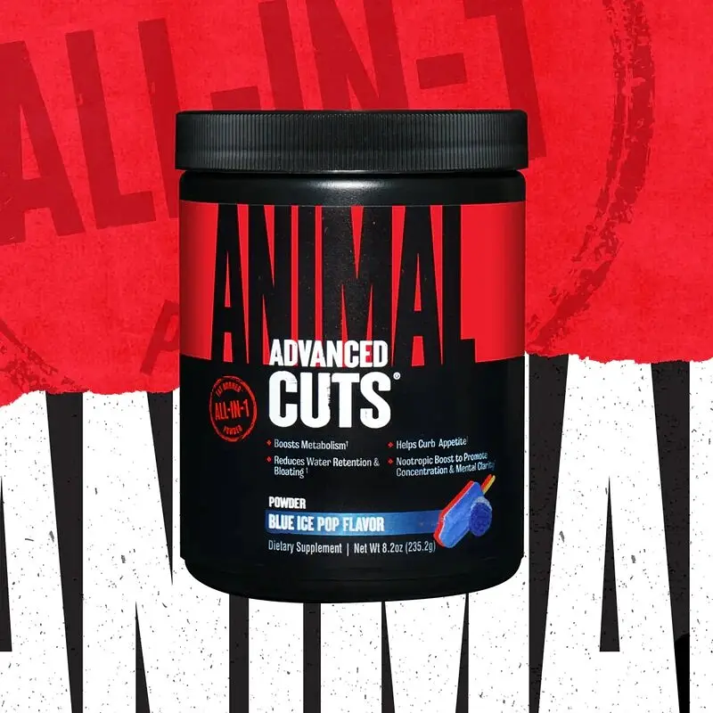 Жироспалювач Universal Nutrition Animal Cuts Powder, 42 порції для спалювання жиру - Чорничне морозиво - фото 2