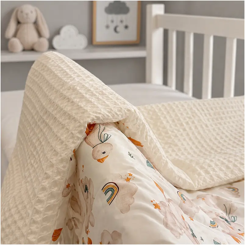 Плед дитячий MirSon Silky Waffle Sleepy ducklings 90х110 см (2200013893202) - фото 3