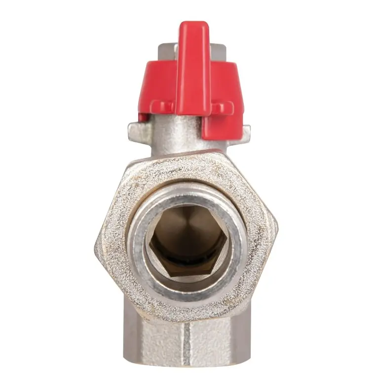 Кран кульовий Thermo Alliance "Американка" Standart 1/2" ВЗ кутовий, PN40, метелик SD222W15 - фото 5