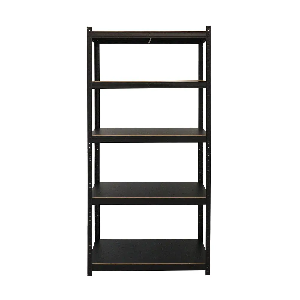 Стелаж металевий БОНА Оптіма 180х90х40 см 5 полиць ЛМДФ Чорний (348502) - фото 2