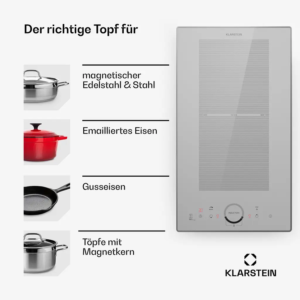 Індукційна варильна поверхня Klarstein Delicatessa Slim (10035197) - фото 2