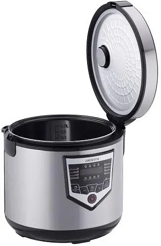 Мультиварка Ardesto MC-X16X, Inox, 860W, 4л, 16 програм, LED-дисплей, електронне керування, антипригарне керамічне покриття чаші, програма Твій рецепт, книга рецептів, ополоник, друшляк - фото 3
