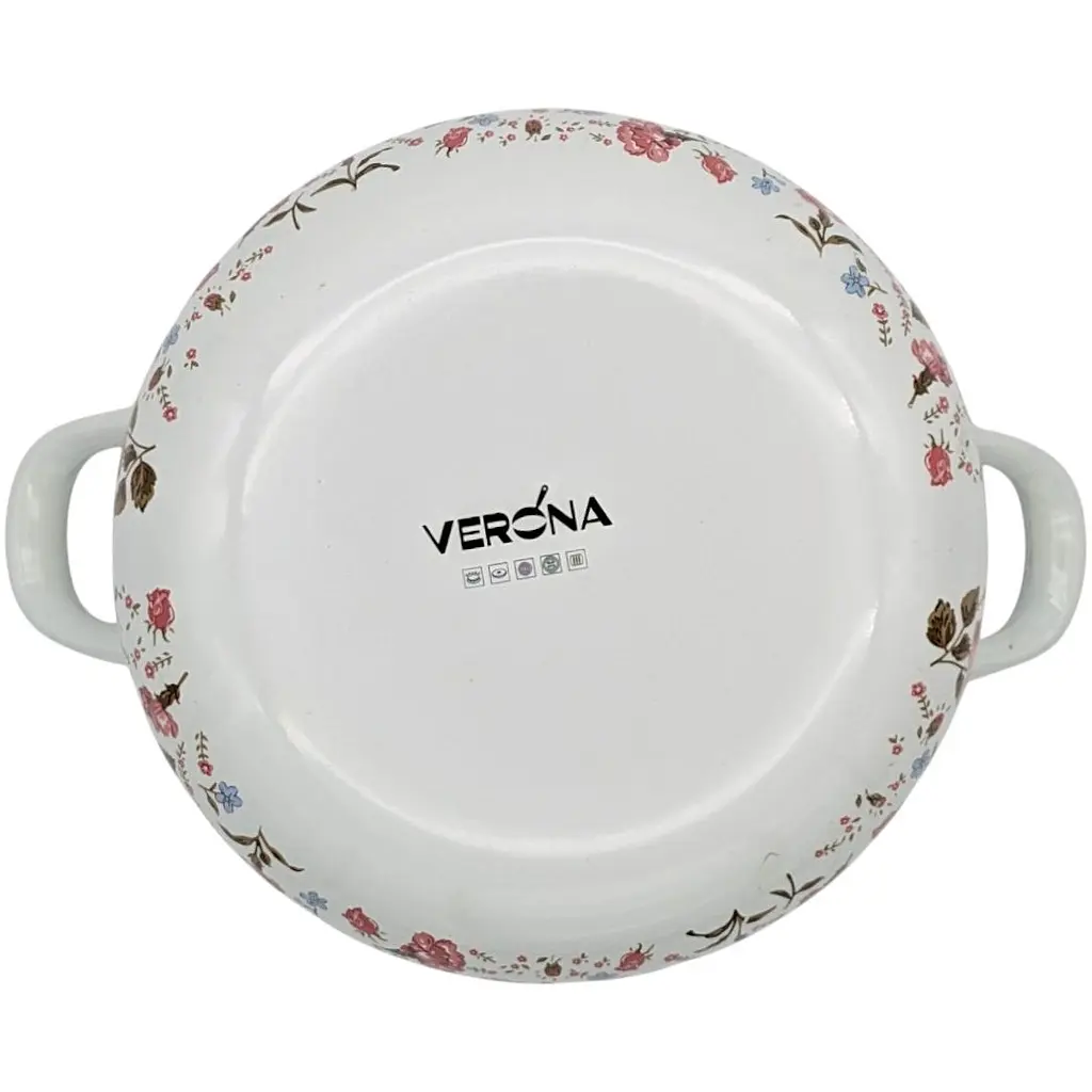 Кастрюля Verona эмалированная со стеклянной крышкой 3 л (VR-0003-20) - фото 5