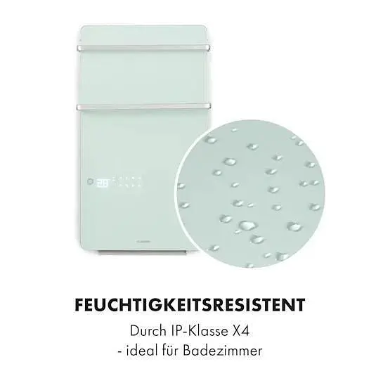 Инфракрасный обогреватель для ванной комнаты Klarstein Hot Spot Crystal Flow LED(10035035) - фото 6