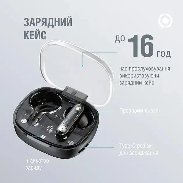 Навушники Piko TWS-SimpleMe TWS Black - фото 3