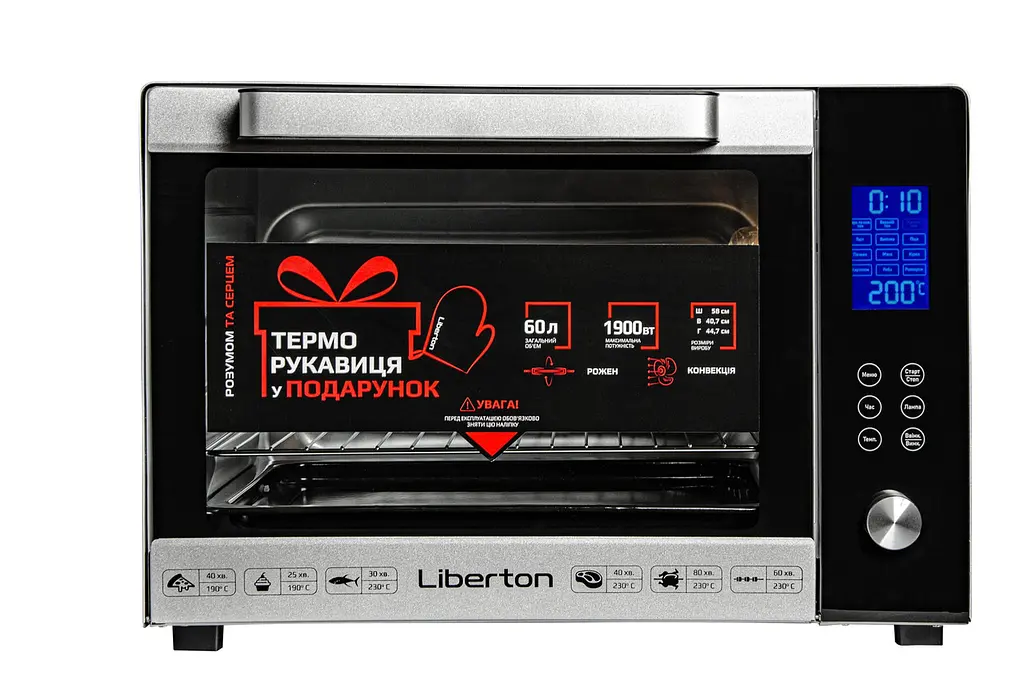 Електродуховка Liberton LEO-601E Silver 60 л - фото 4