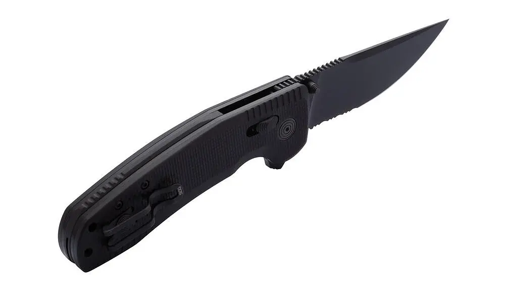 Ніж складаний SOG TAC XR (Partially Serrated) Чорний - фото 3