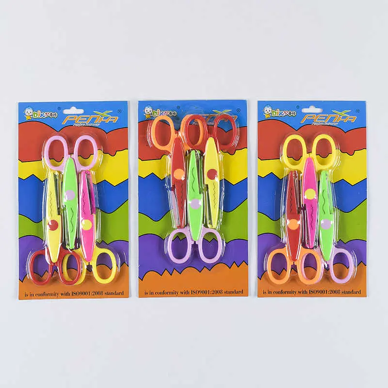 Набор фигурных ножниц С 36973 13.5 см, 3 шт. на блистере (6900067369734) Микс - фото 4