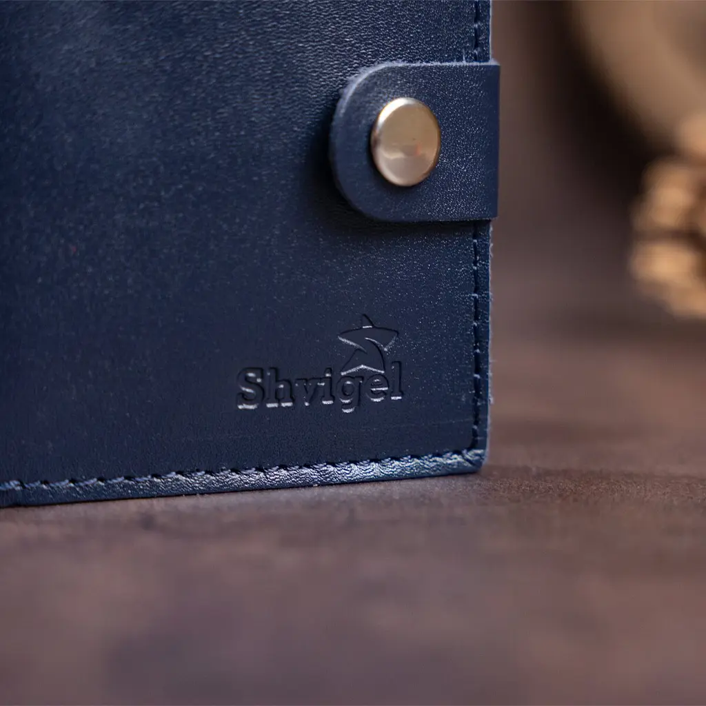 Чоловічий шкіряний гаманець Shvigel 10х8.5х1 см acs0015128 - фото 6