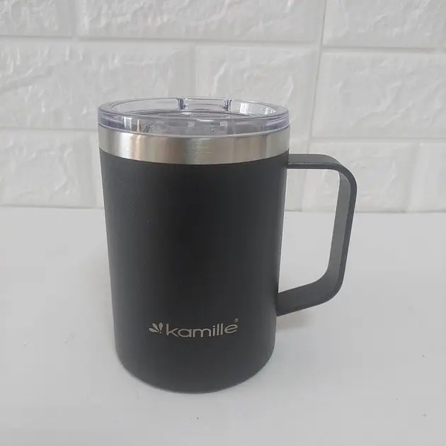 Термокухоль Kamille KM-2159 360 мл чорний