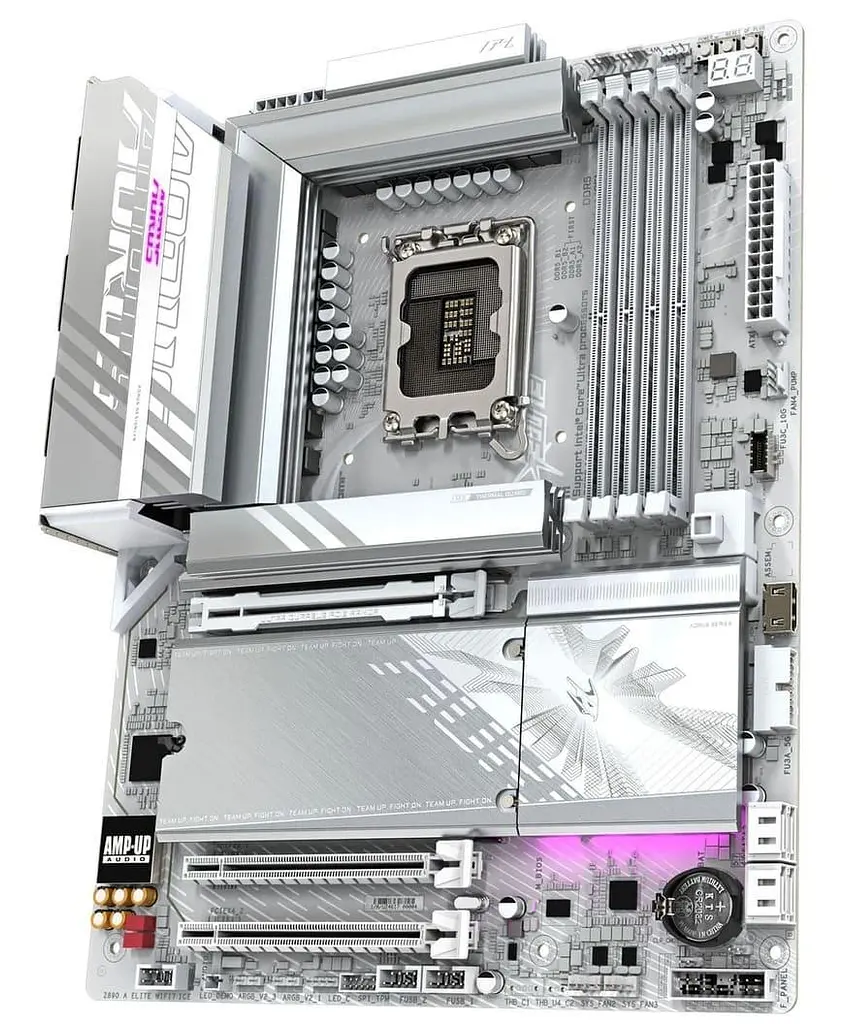 Материнська плата Gigabyte Z890 AORUS ELITE WIFI7 ICE (Z890 AORUS ELITE WIFI7 ICE) (Socket 1851, Intel Z890, ATX) - фото 3