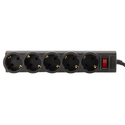 Мережевий фільтр живлення LogicPower LP-X5 PREMIUM, 3m black (9584) - фото 3