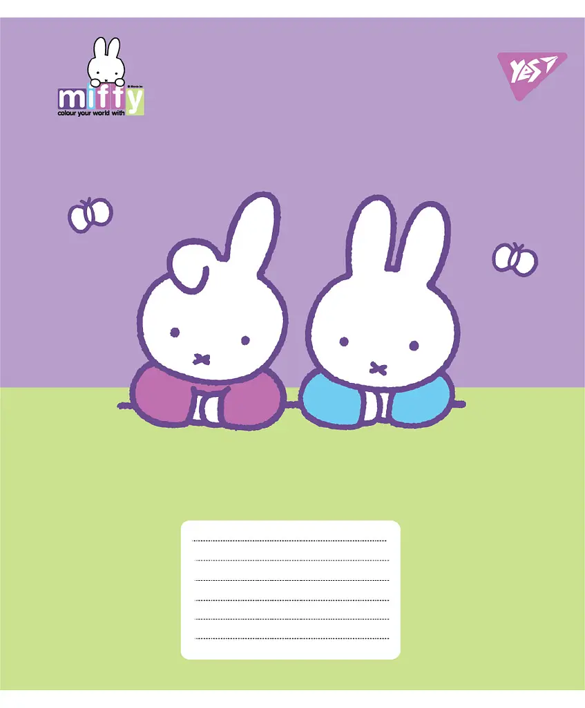 Набір зошитів шкільних YES А5/12 коса лінія Miffy Spring 25 шт (767626) - фото 6