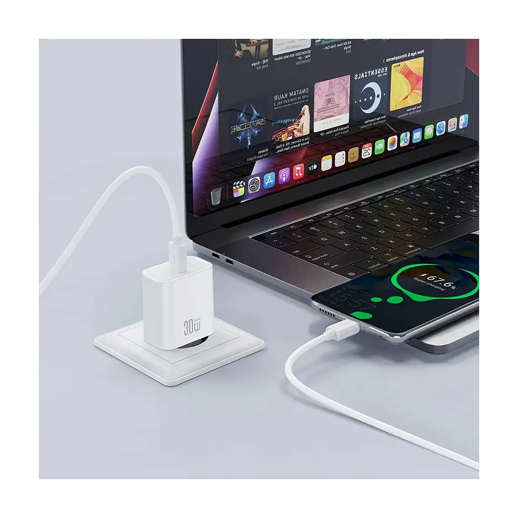 Зарядний пристрій XO USB-C PD30W white (CE41.white) - фото 6