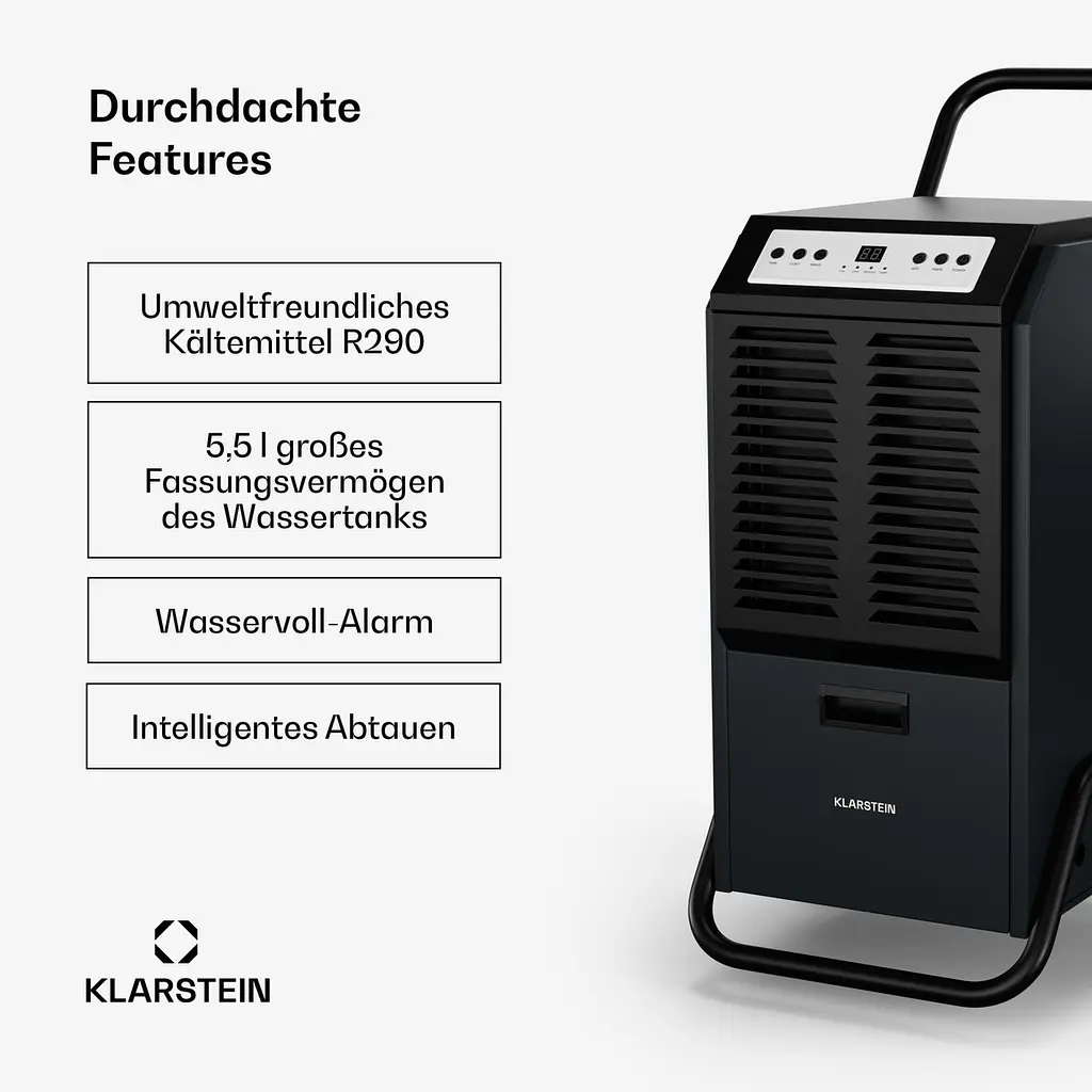 Осушитель воздуха Klarstein DuraDry 70L (10046369) - фото 2