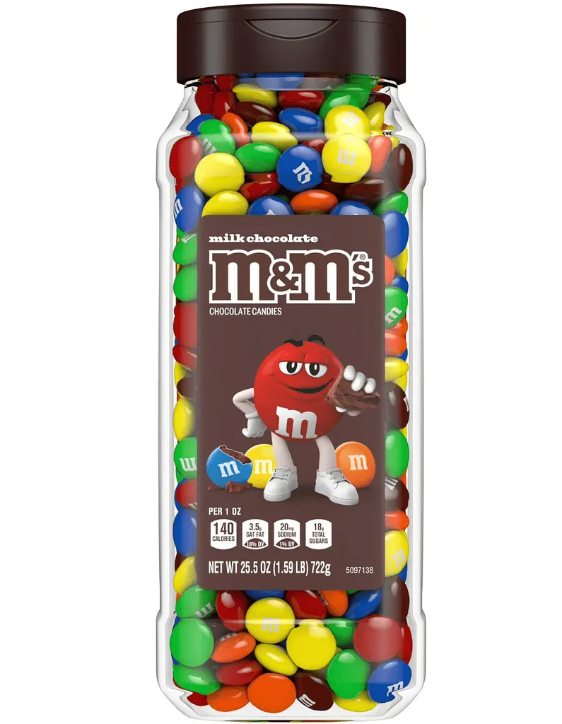 Драже M&M's Milk Chocolate Candy Bulk Jar 722г