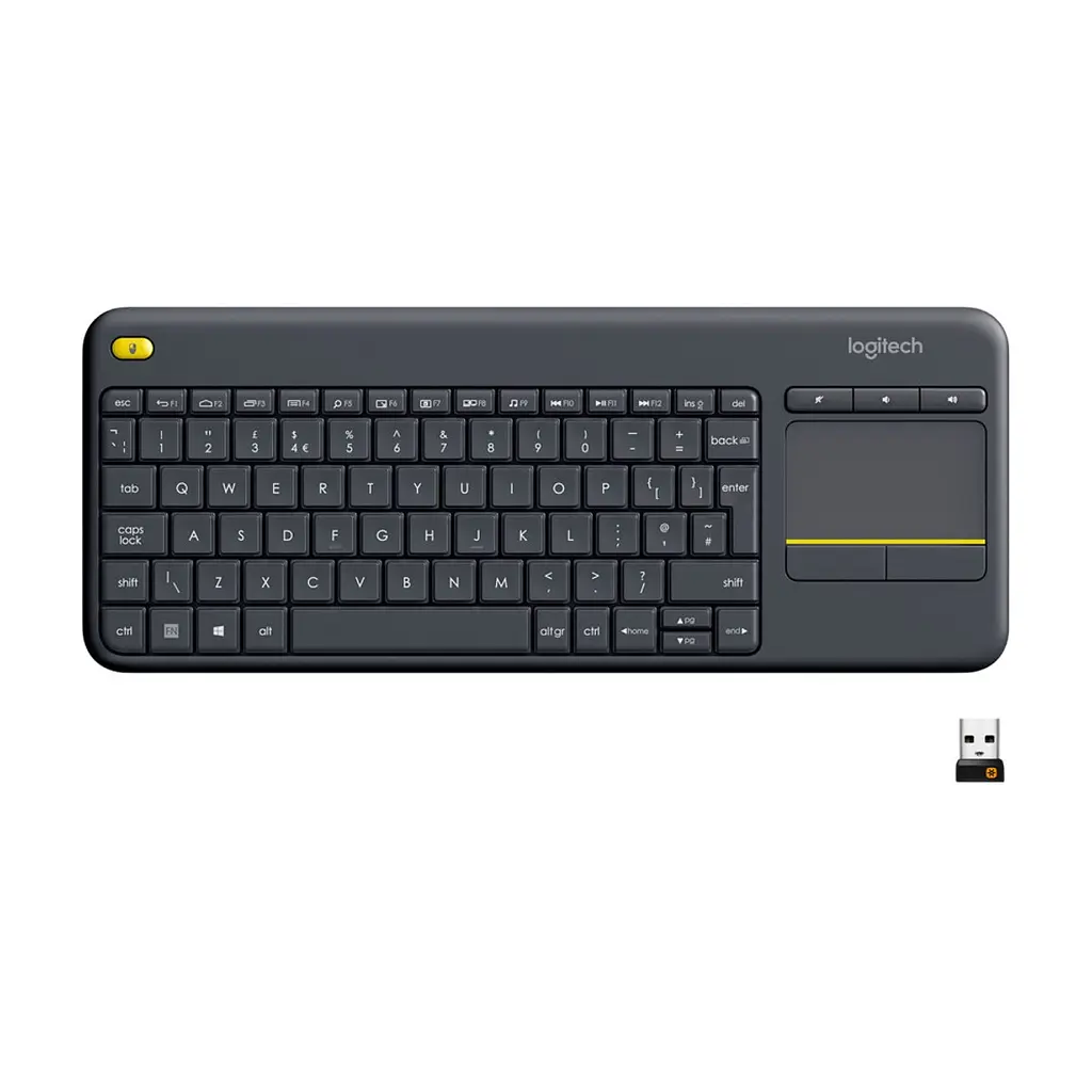Клавіатура Logitech K400 Plus Touch Wireless UA Black (920-007145)