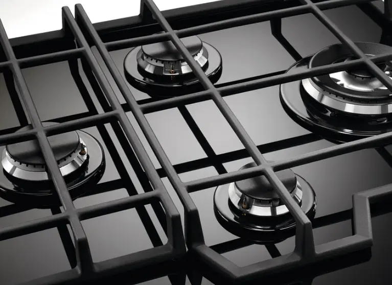 Варильна поверхня газова на склі Electrolux 60 см чавун чорний - фото 9