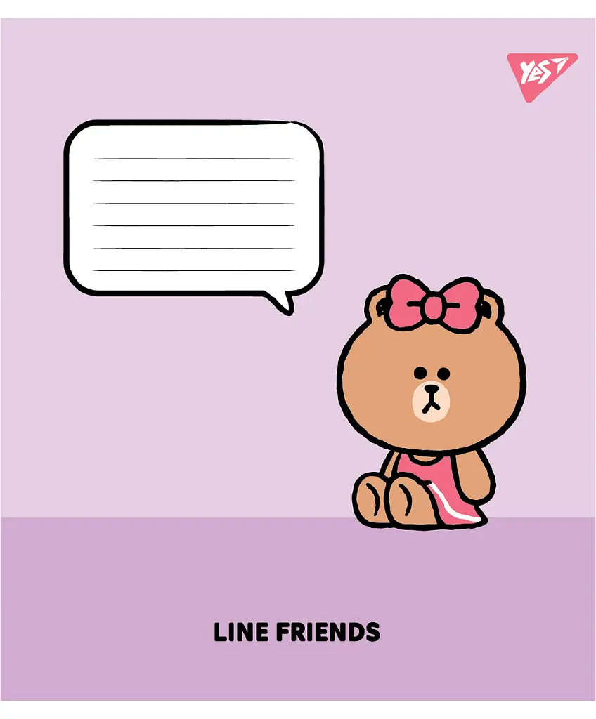 Набір зошитів шкільних YES А5/12 клітинка Line Friends Stylish 25 шт (767645) - фото 5
