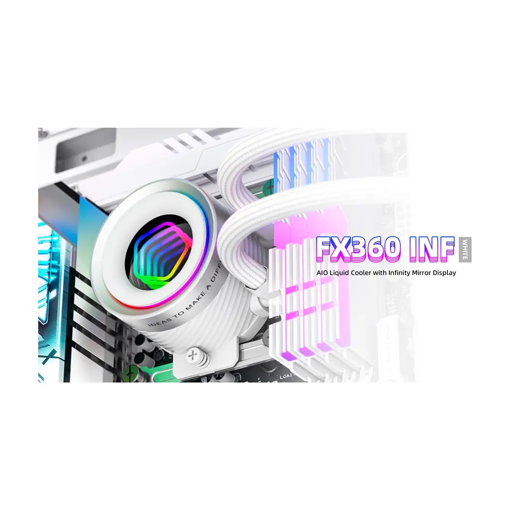 Система рідинного охолодження ID-Cooling FX360 INF White (FX360 INF WHITE) - фото 9