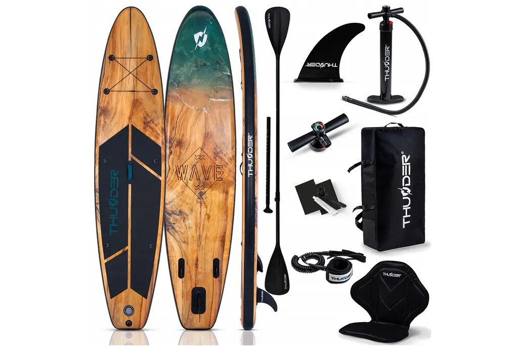 Надувна дошка SUP THUNDER Wood 350 см з веслом