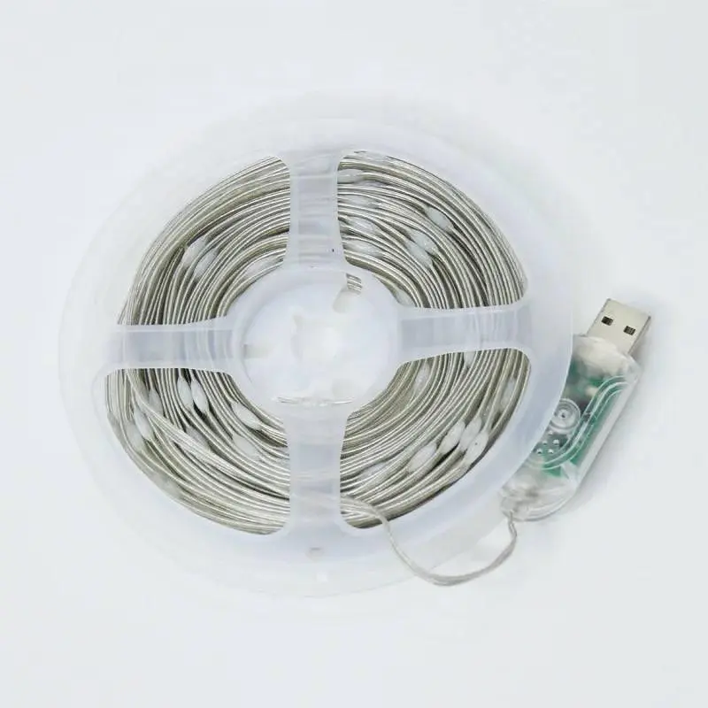 Умная светодиодная гирлянда Sun Lamp лента 100 LED 10 метров USB-пульт дистанционного управления ip65 приложение Smart - фото 4