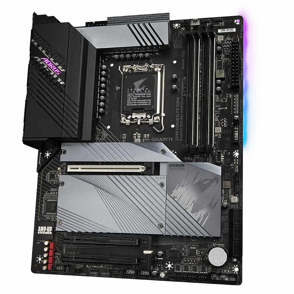 Материнская плата Gigabyte Z690 AORUS ELITE DDR4 (Z690 AORUS ELITE DDR4) (Socket 1700, Intel Z690, ATX) Б/у - фото 3