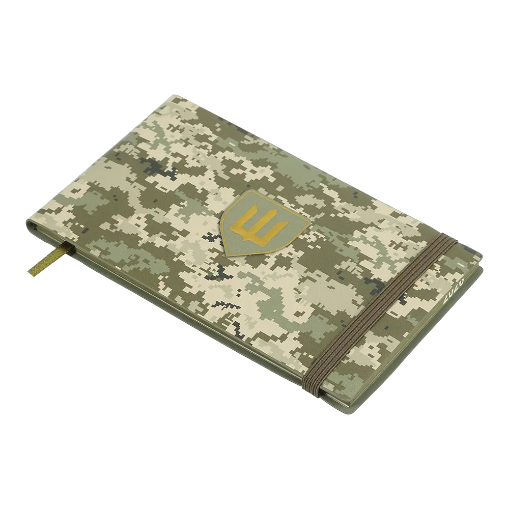 Щотижневик датований Buromax Military 2026 153 x 87 мм штучна шкіра світло-зелений (BM.2908-15) - фото 2
