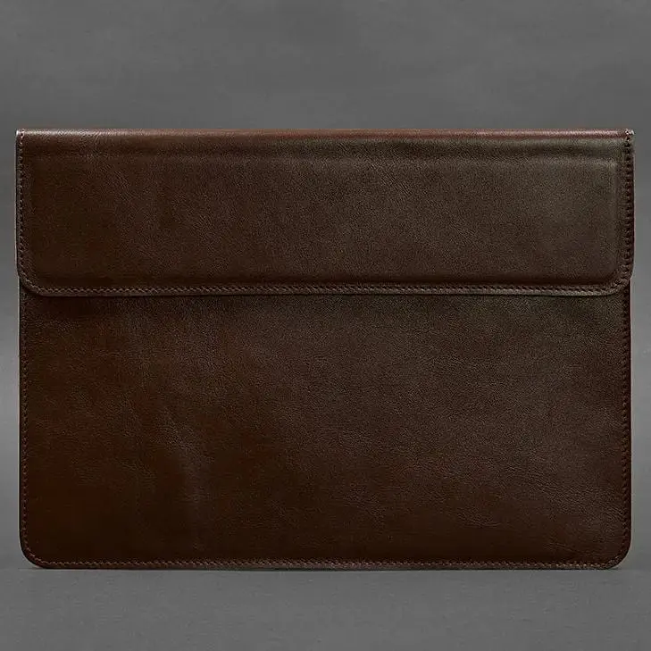 Шкіряний чохол-конверт BlankNote на магнітах для MacBook 15 дюймів Бордовий - фото 4
