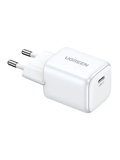 Зарядное устройство для адаптера питания Ugreen CD318 Nexode 20 W USB-C PD GaN Fast Charger белый - фото 2