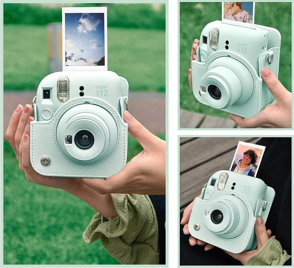 Чехол для фотоаппарата Fujifilm Instax Mini 12 Зеленый - фото 4