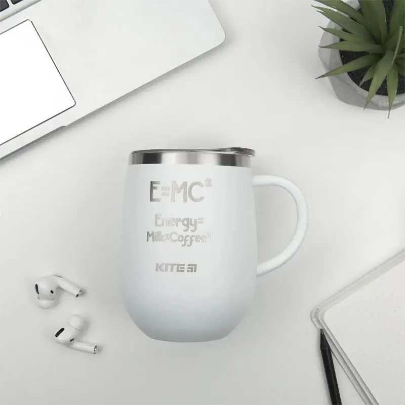 Термокружка Kite Energy Milk Coffee 360 мл біла (K22-378-03-2) - фото 4