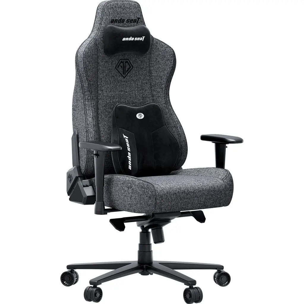 Геймерське крісло Anda Seat Novis Plus XL тканинне темно-сіре (AD23YC-XL-01-GB-F-G04) [167630] - фото 2