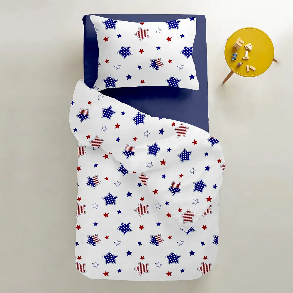 Комплект постільної білизни Cosas Star america dark blue Підлітковий синій (StarAmerica_El90-DBlue_155) - фото 2