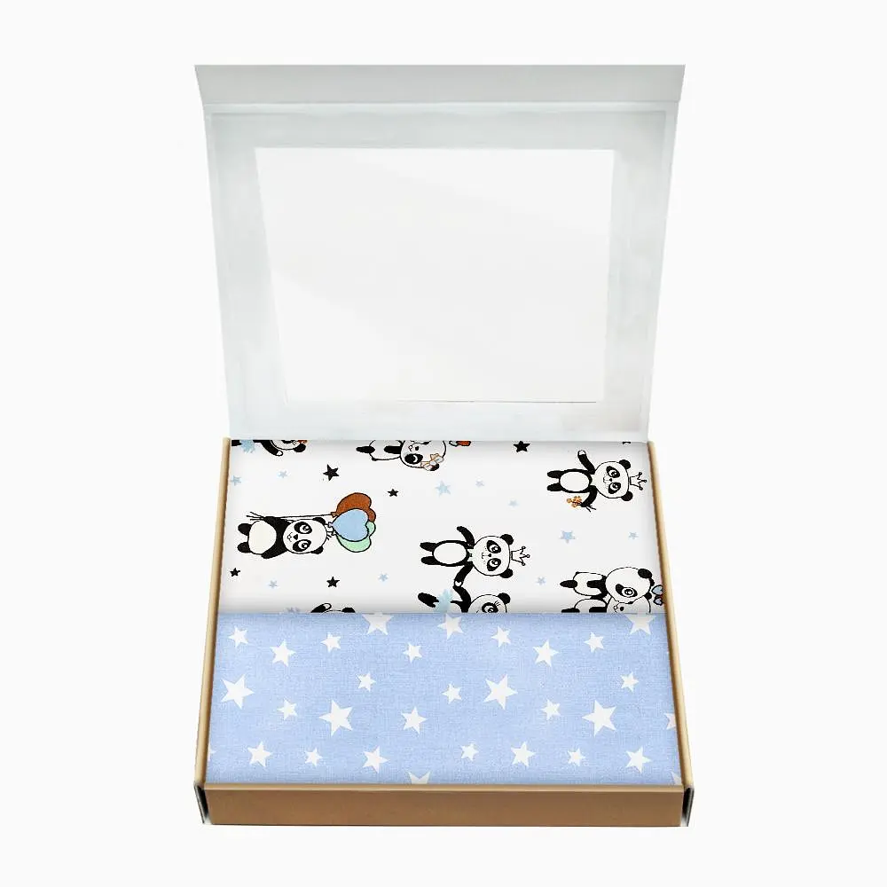 Багаторазові пелюшки дитячі PANDA & STARS 2шт COSAS (4822052053140) - фото 2