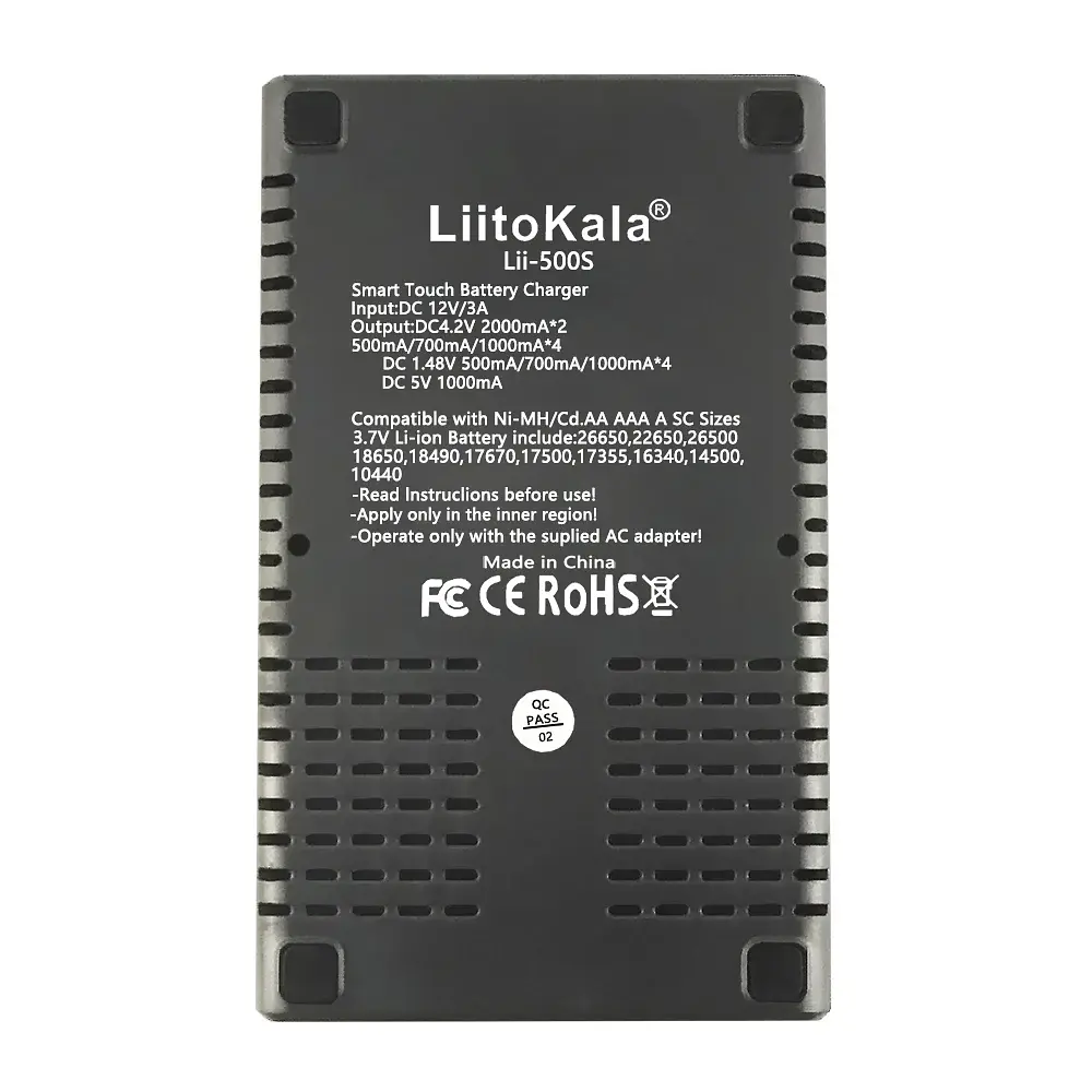 Зарядний пристрій LiitoKala Lii-500S для акумуляторів АА, ААА, 18650, 21700, 26650 Li-ion, Ni-MH, Ni-Cd, LiFePO4 (19414) - фото 5