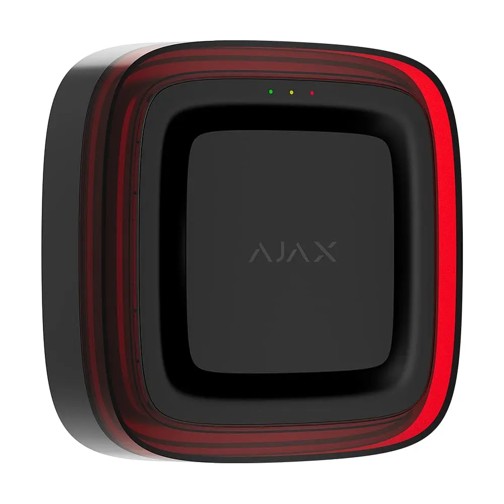 Бездротовий адресний пожежний оповіщувач світлозвуковий Ajax EN54 FireProtect (Sounder/VAD) Jeweller Black (26-00659) - фото 2