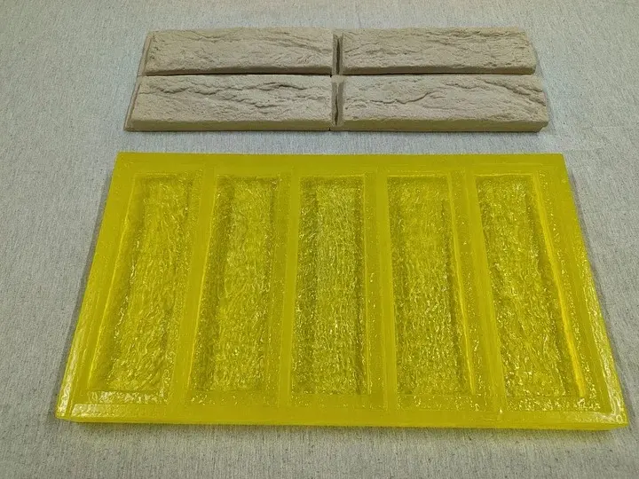 Гибкая полиуретановая форма для изготовления декоративного кирпича A.N.B. "ПАРИЖ СО ШВОМ" на 5 плиток - фото 10