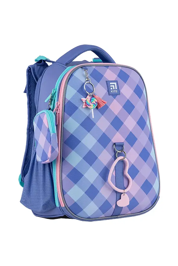 Рюкзак Kite Education каркасный 531 Purple Chequer цвет разноцветный KITE ЦБ-00254210 - фото 2
