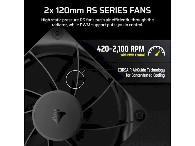 Водяне охолодження Corsair Nautilus 240 RS LCD Black (CW-9061031-WW) - фото 6