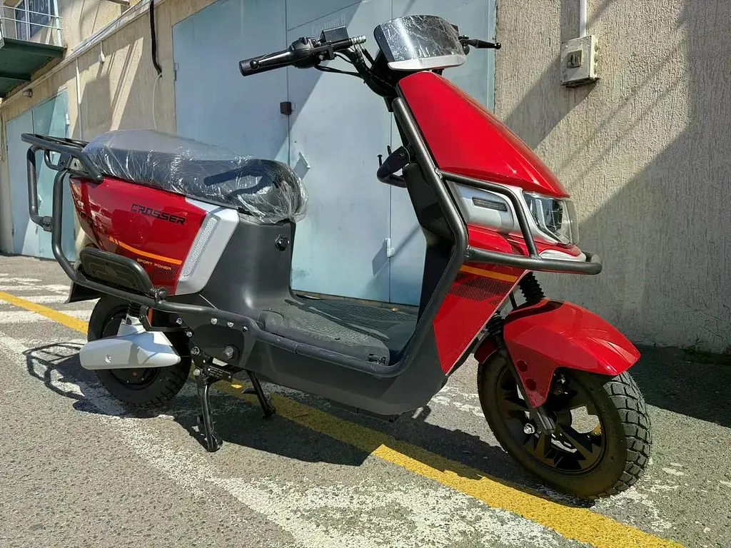 Електроскутер Двомісний Crosser CR13 Pro (2000W, 76,8V/30Ah) Червоний - фото 4