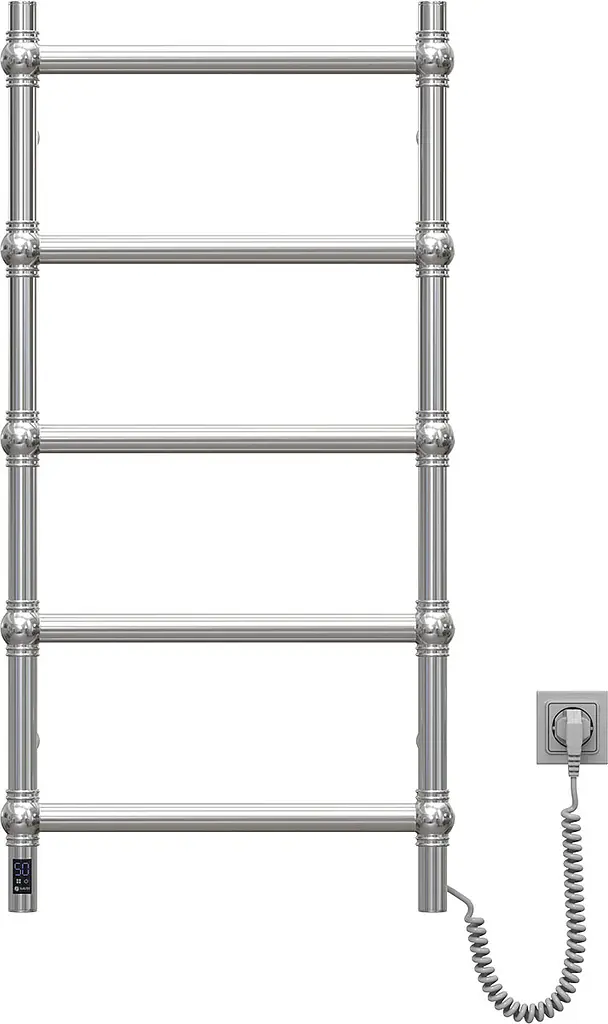 Електрична рушникосушка Navin Retro 500x1000 Sensor, права 12-228153-3680, Хром, Праве, Електронний - фото 2