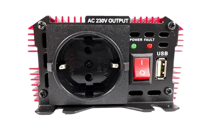 Інвертор Bottari Power-600 12В 220В 600W автомобільний - фото 4
